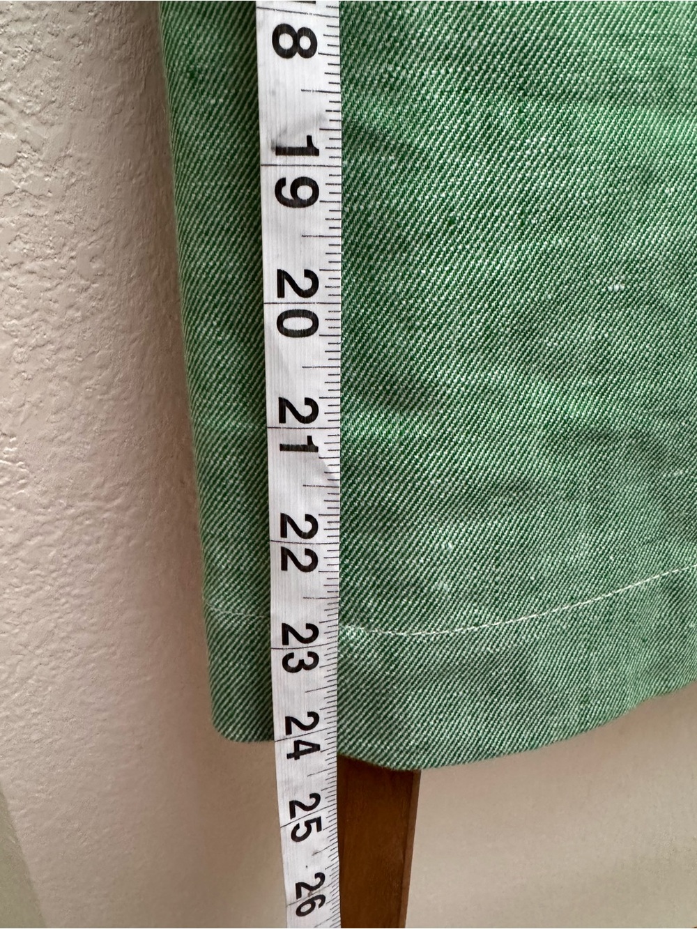 J. Crew Mint Green W/ Tie-Waist Button-Front Pencil Skirtt Linen Blend Casual 8P - Picture 9 of 13